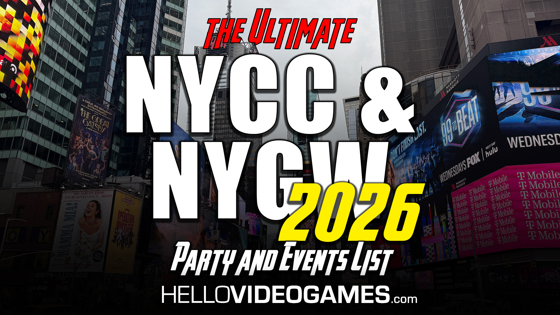 NYGW & NYCC ultimate party list